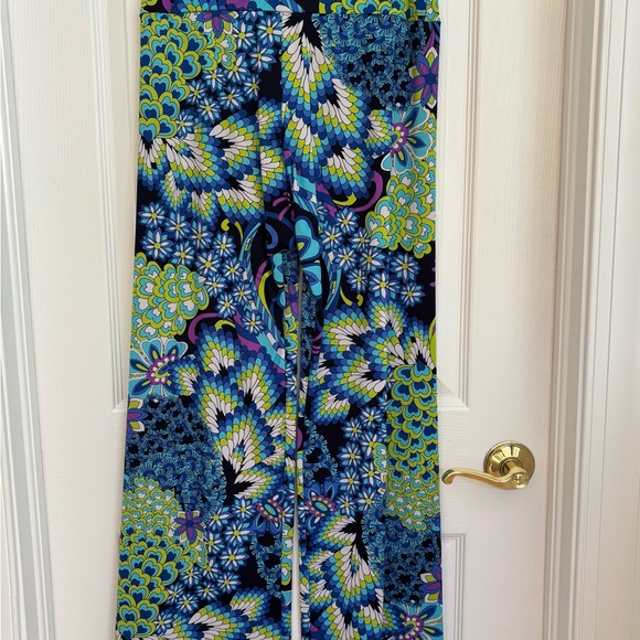 Blue and Green Wide Leg pants - Picture 1 of 1